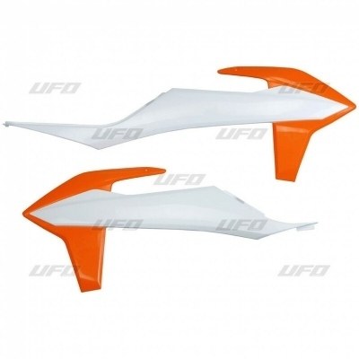 Paneles laterales radiador UFO naranja/blanco KTM EXC/SX/EXC-F/SX-F KT04092#999W