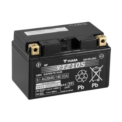 Yuasa battery YTZ10S Wet Charged (cargada y activada) YTZ10S