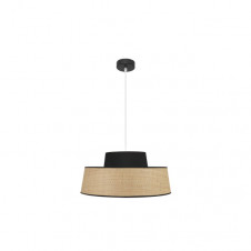 Colgante Jia 1xe27 Natural/negro Regx50x50 cm
