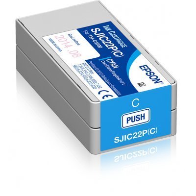 Epson SJIC22P Cyan Cartucho de Tinta Original - C33S020602/SJIC22P(C)