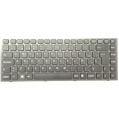 Teclado compatible para portátil SONY vpc-s11 negro con marco