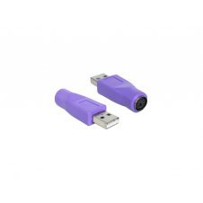 DeLOCK 65461 cambiador de género para cable USB-A PS/2 Violeta