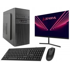 Zone Evil Core Work Intel Core i5 14400/16GB/1TB SSD Nvme Negro Windows 11 + Monitor 24 Teclado y ratón