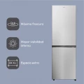 Frigorífico combi Candy ECN4CQTEX186, 185 x 59,5 x 66,7 cm, No Frost, clase E, 270 kWh/año, 38 dB, 355 litros, WiFi, inox - imagen 4