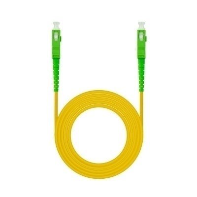 CABLE FIBRA SC/APC-SC/APC MONOMODO LSZH AMARIL.10M