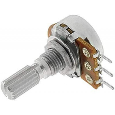 Potenciometro 50K Logaritmico Eje 6mm Corto Metal