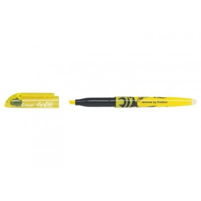 Pilot Frixion Light Rotulador Fluorescente Borrable - Punta de Fibra Biselada - Trazo de 1 a 3.5mm - Color Amarillo
