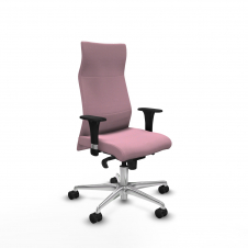 Piqueras y Crespo Albacete direcci?n sincro bali rosa brazos 1D cromados base aluminio ruedas 65 nailon