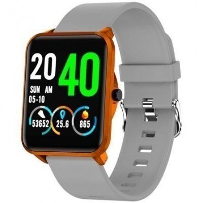 RELOJ INTELIGENTE LEOTEC FUNNY ORANGE & GREY - PANTALLA TÁCTIL COLOR 3.3CM - BT - MULTISPORT - PULSOMETRO - OXIMETRO - IP67 - BAT 180MAH - ANDROID/IOS
