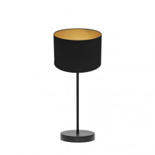 Sobremesa Anuska 1xe14 Negro/negro-oro 46x16x16 Cm
