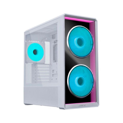 Caja ordenador gaming lian li lancool 217 infinity atx argb cristal templado blanco