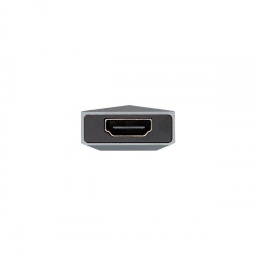 AISENS - USB-C DOCK 4 EN 1, USB-C A 1xHDMI, 2xUSB, 1xPD, GRIS, 15CM