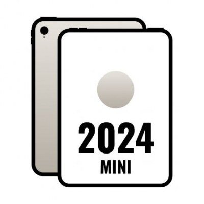 iPad Mini 8.3 2024 7th WiFi/ A17 Pro/ 128GB/ Blanco Estrella- MXN83TY/A