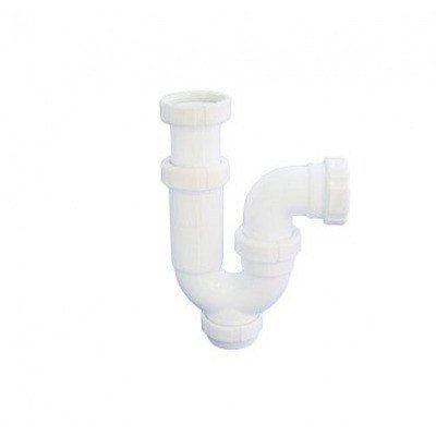 SIFÓN CURVO EXTENSIBLE TUERCA LOCA Ø1 1/2