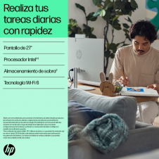 HP 27 inch All-in-One 27-cr0078ns PC Intel® Core? i5 i5-1335U 16 GB DDR4-SDRAM 512 GB SSD FreeDOS