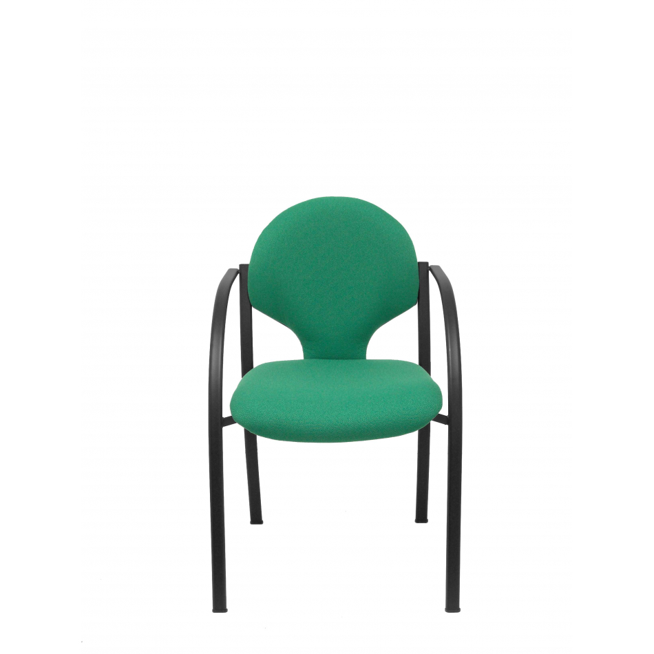 Pack 2 sillas Hellin chasis negro bali verde esmeralda