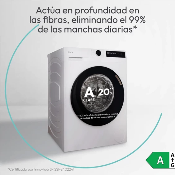 Lavadora Candy BR 410B8-S, 10 kg, 1400 rpm, WiFi + Bluetooth, clase A, blanco - imagen 3