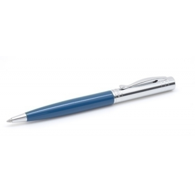 BOLIGRAFO INOXCROM VISTA AZUL
