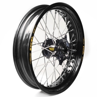 Rueda completa Haan Wheels aro negro 17-3,50 buje negro 1 65106/3/3 1 65106/3/3