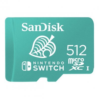 Tarjeta memoria sandisk micro secure digital 512gb cobranded sdxc uhs - i u3 clase 10 licencia nintendo