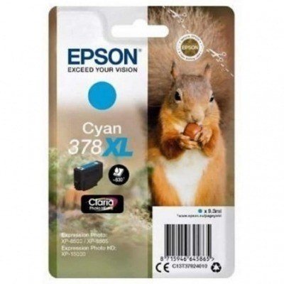 CARTUCHO CIAN EPSON 378XL CLARIA PHOTO HD - 9.3ML - COMPATIBLE SEGÚN ESPECIFICACIONES - ARDILLA