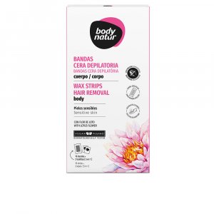 BANDAS cera depilatoria cuerpo flor de loto 16 u