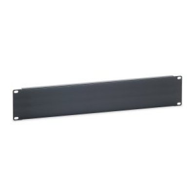 PANEL CIEGO 2U ARMARIO RACK 19 COLOR NEGRO RAL9005