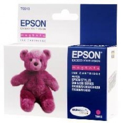 Cartucho tinta epson t061340 magenta 8ml stylus d68 - 88 - d88+ - dx3800 - 4200 - 4800 - osito de peluche