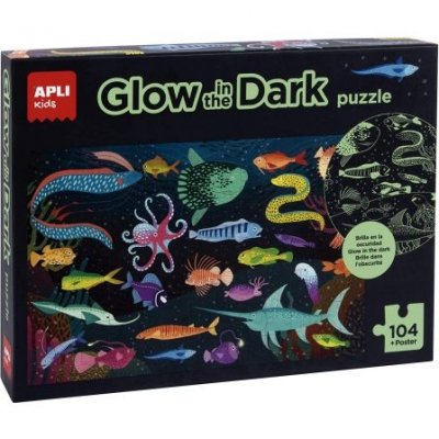 C. PUZLE 104U APLI GLOW IN THE DARK OCEANO