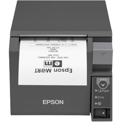 Impresora ticket epson tm - t70ii termica directa usb + serie gris oscuro