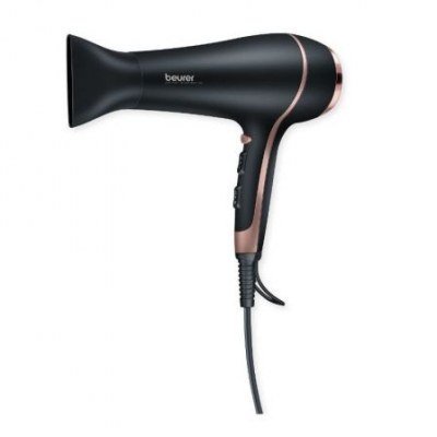 SECADOR DE PELO BEURER HC-30 - 2200W - 3 NIVELES DE CALOR - 2 VELOCIDADES - POSICIÓN AIRE FRÍO - BOQUILLA PROFESIONAL - SUPERFICIE SOFT TOUCH