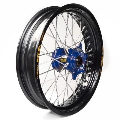 Rueda completa Haan Wheels aro negro 16-3,50 buje azul 1 45150/3/5 1 45150/3/5