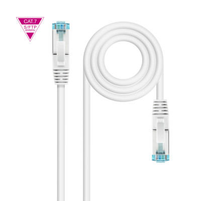 Nanocable - CABLE RED CAT.7 LSZH SFTP PIMF AWG26 BLANCO 25 CM