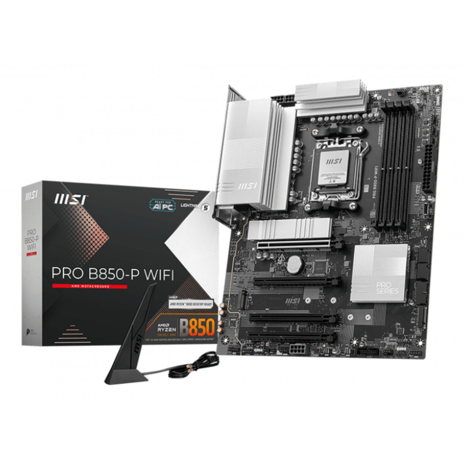 MSI - PRO B850-P WIFI placa base AMD B850 Zócalo AM5 ATX