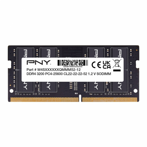 PNY DDR4 16GB - SO-DIMM de 260 espigas - 3200 Mhz / PC4-25600 - 1.2 V - CL22