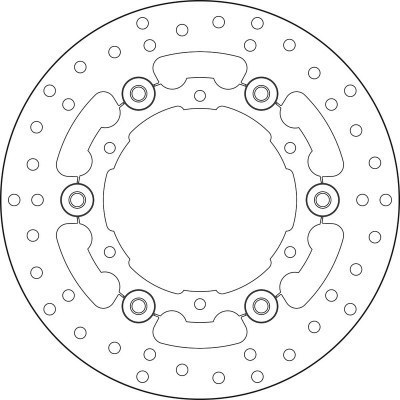 Disco de freno flotante Brembo 78B408A6 78B408A6