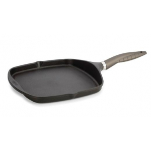 Sartén plancha grill Valira 4194/15, lisa, cuadrada, 26 x 26 cm, no inducción, gas, vitro y eléctrica, negro