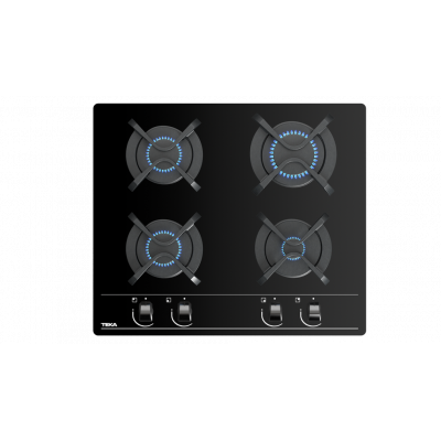 PLACA GAS TEKA GBC64000KBB 4F BUTANO 60CM CRIST.NGO 112580005