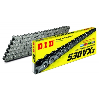 Cadena D.I.D 530VX3 X-Ring - Paso 530 4525516394161