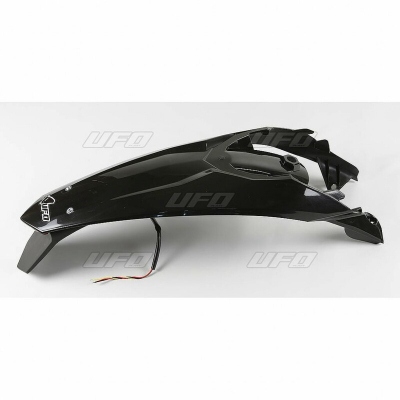 Guardabarros trasero + portamatrículas con LED UFO negro KTM KT04027#001