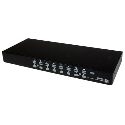 Conmutador Switch KVM 1U OSD y Cables 16 puertos USB A Vídeo VGA HD15
