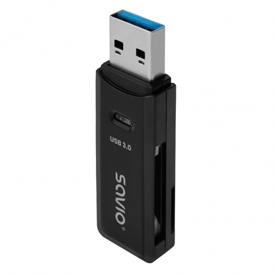 LECTOR DE TARJETAS SD - USB 3.0 NEGRO SAVIO AK-64