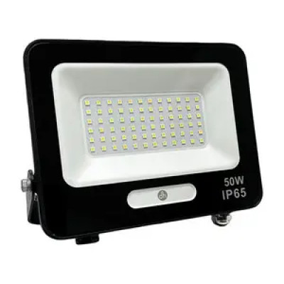 Foco LED 50W 6500K Blanco Dia IP65 Acabado Negro