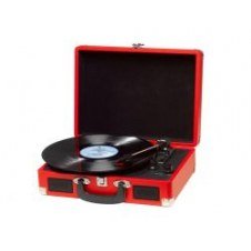Tocadiscos DENVER USB con altavoz Rojo (VPL-120RED)