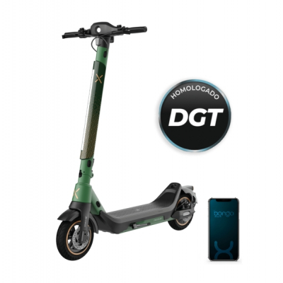 Cecotec Bongo Serie X65 Connected Patinete Electrico - 1000W - Autonomia 65km - Sistema S-Driving - Frenado Triple - Ruedas 10” - App para Mantenimiento - Velocidad 25km/h - Color Negro y Verde