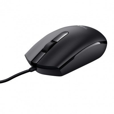 MOUSE TRUST BASI USB 3 BOTONES Y RUEDA DE DESPLAZAMIENTO 1200DPI 24271