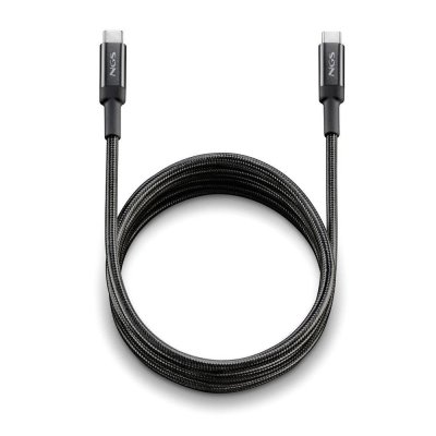 Cable usb tipo c ngs knot 100w - 2 2m - macho - macho - negro