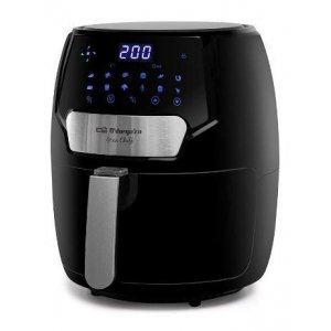 Freidora de aire Orbegozo FDR65, 4 litros, 1500W, sin aceite, negro