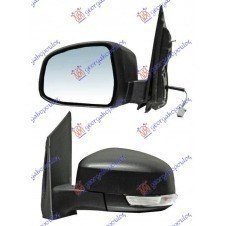 ESPEJO DE PUERTA EXTERIOR ELEC. CALEFACTABLE IMPRIMADO(CON INTERMITENTE) (CRISTAL ASFÉRICO)