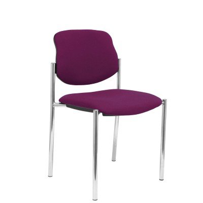 Silla fija Styl bali morado chasis cromo